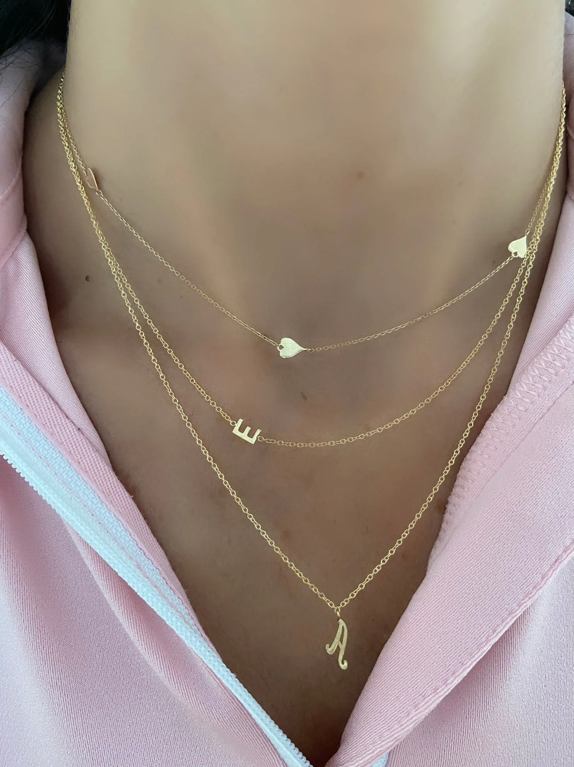 14K Gold Heart by the Yard Necklace