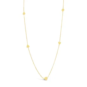 14K Gold Heart by the Yard Necklace