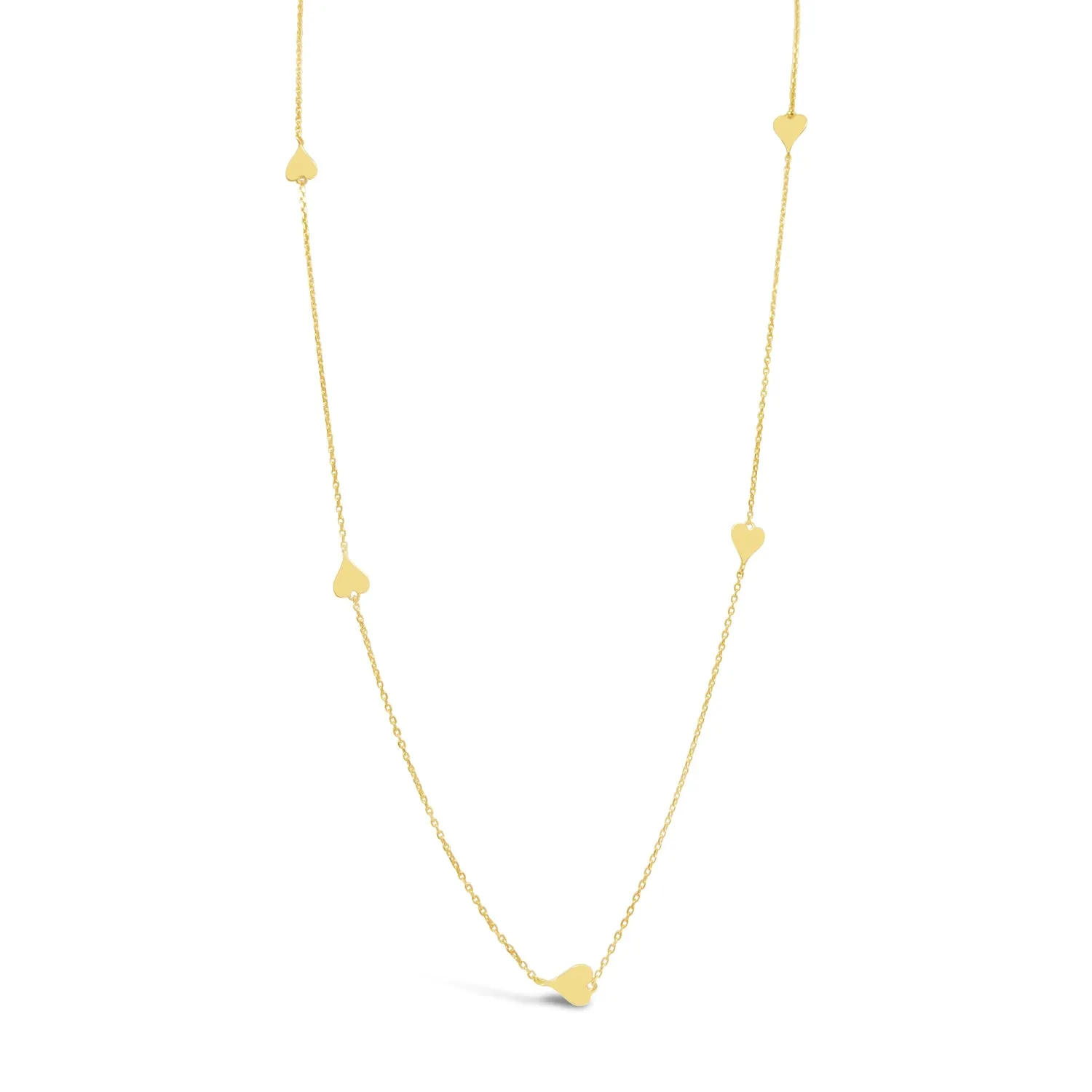 14K Gold Heart by the Yard Necklace