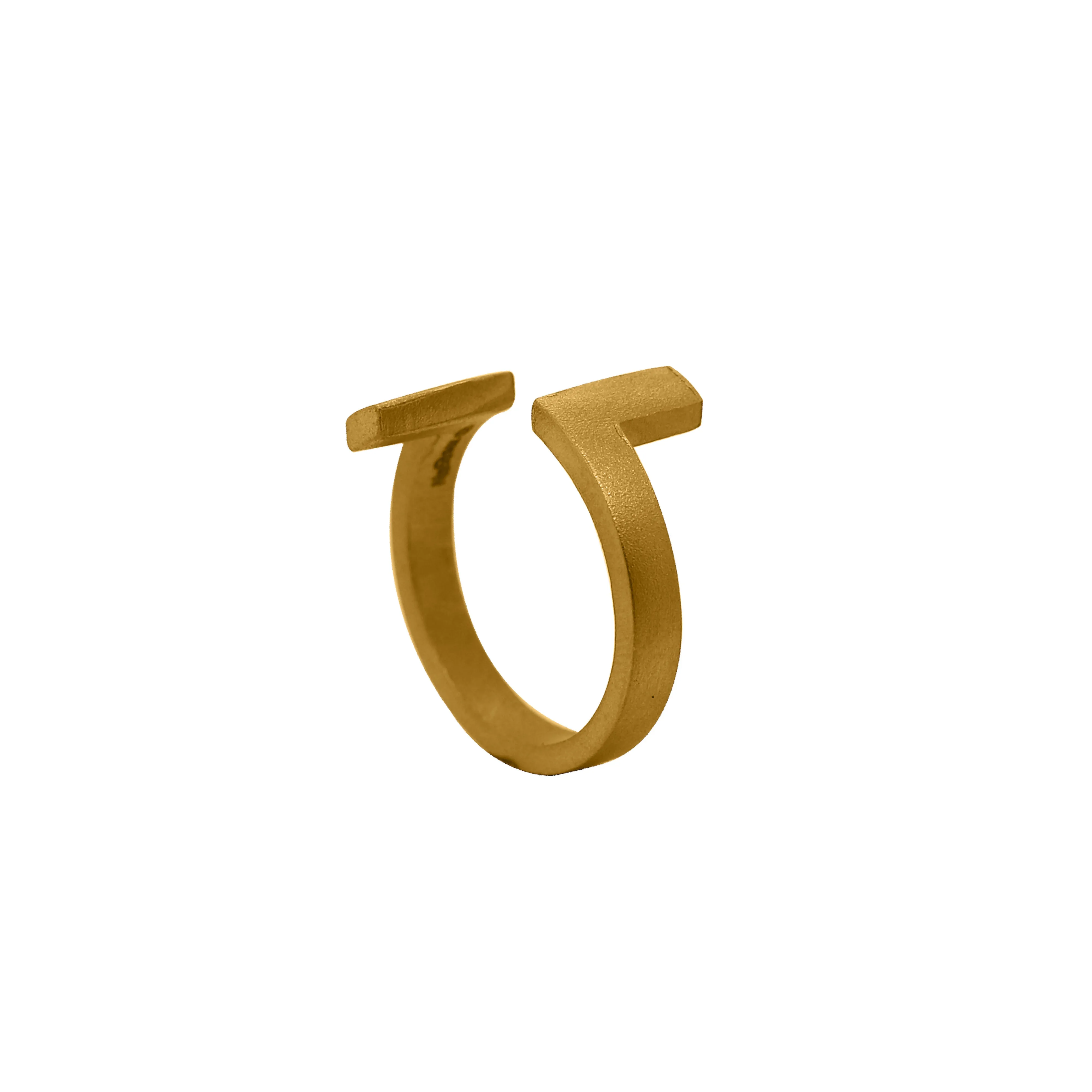 24Kt Gold Double Stop Ring