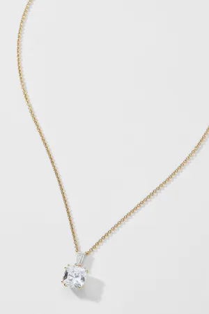 A LA CARTE CUSHION CZ DROP NECKLACE