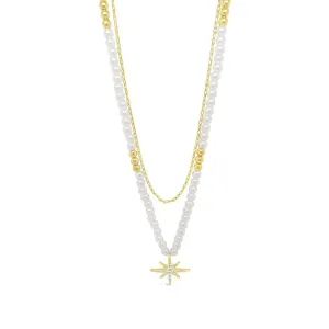 Absolute Star Double Strand Beaded Necklace N2217GL