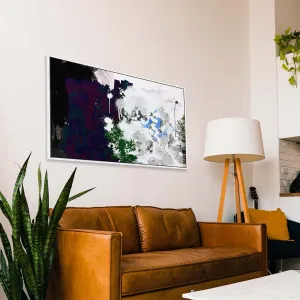 Abstract City Park Framed Canvas