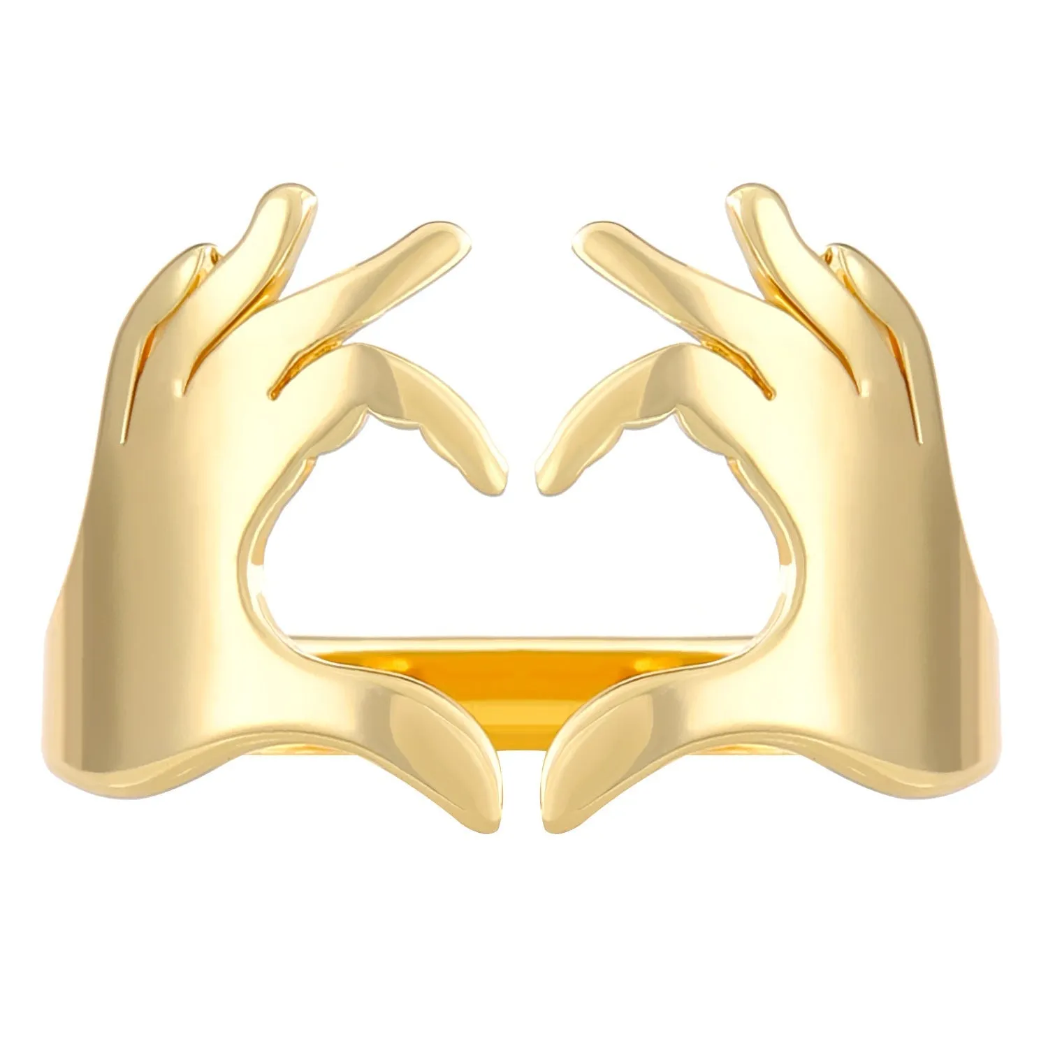 Affinity Hand Gesture Ring - Gold & Silver