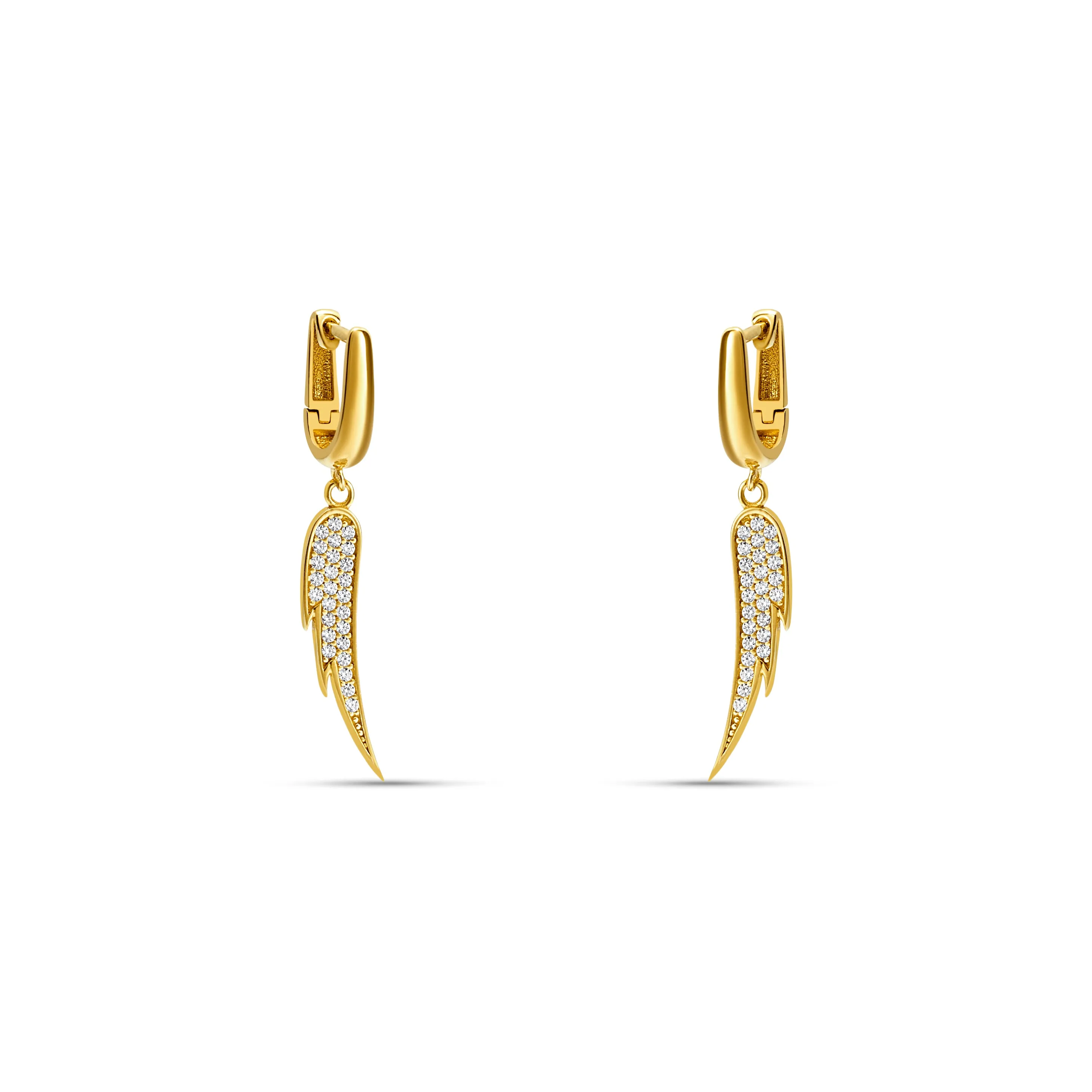 Angel Wing Earrings - Vermeil