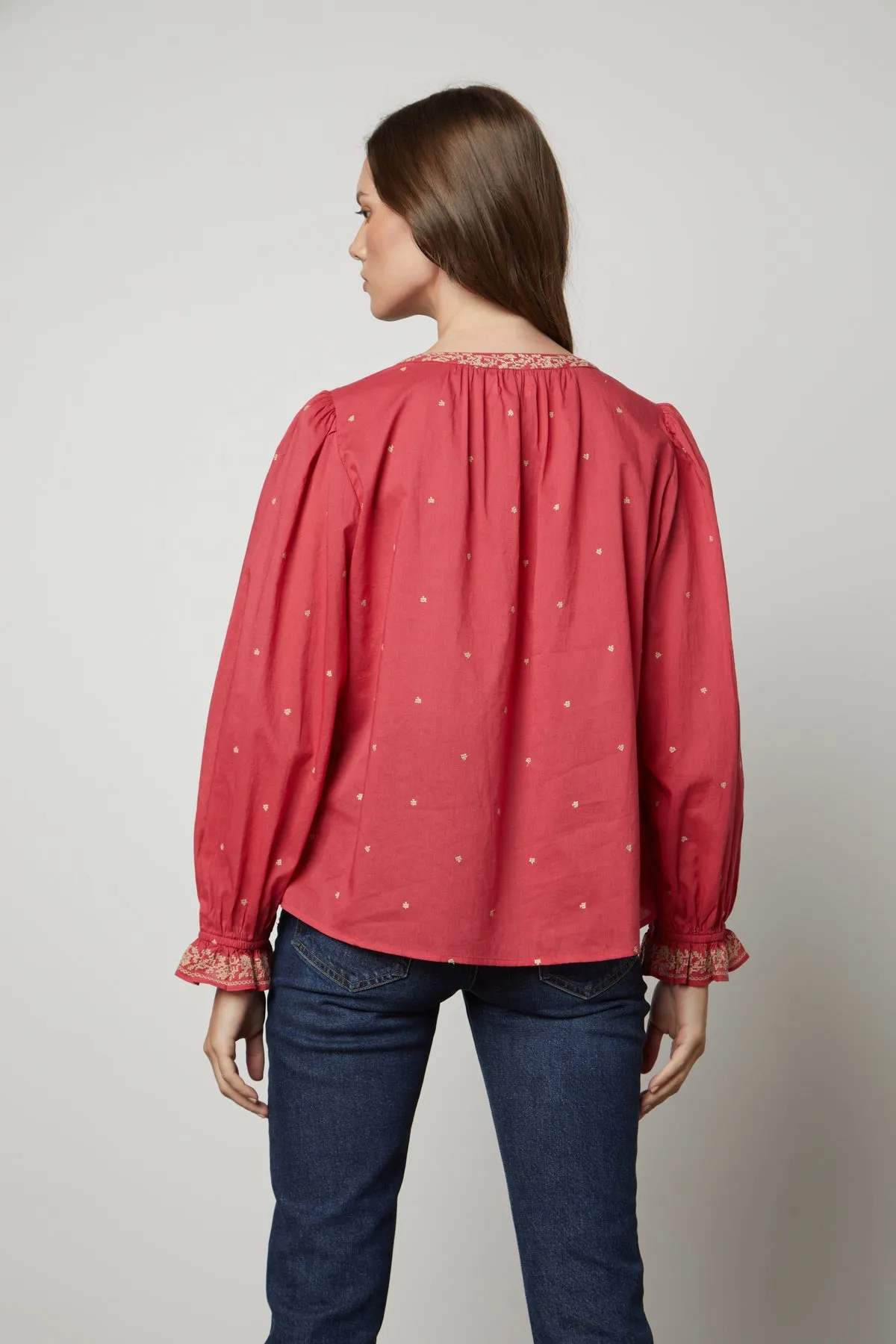 ANIA EMBROIDERED BOHO TOP
