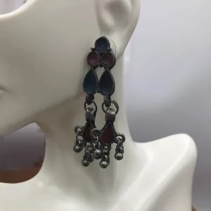 Antique Dangle Mirror Earrings