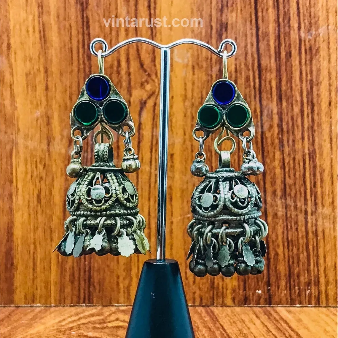 Antique Jhumka Earrings with Traditional Design