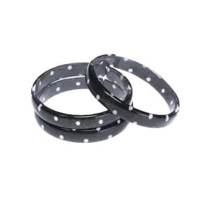 Black & White Polka Dots Bangles Set