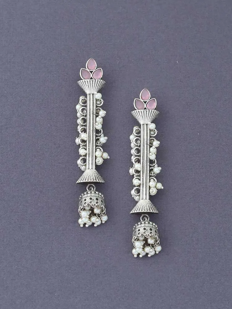 Blush Aanandika Oxidised Jhumkis