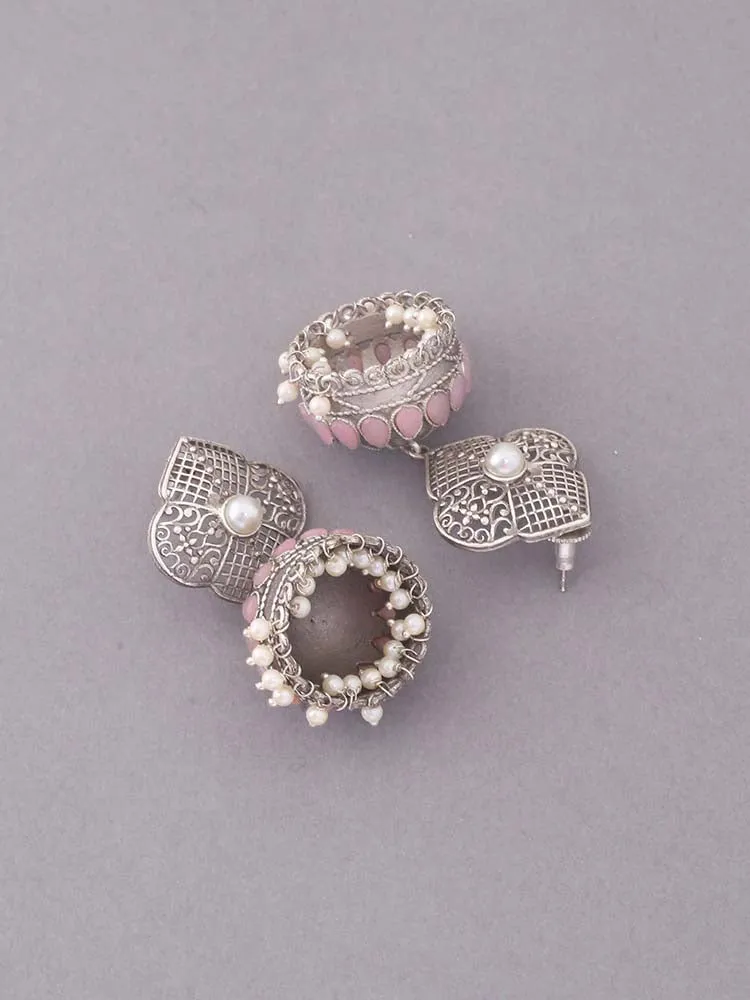 Blush Harika Oxidised Jhumkis