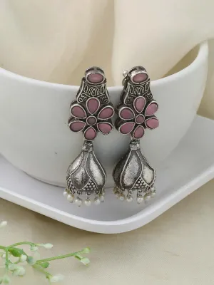 Blush Zacharias Oxidised Jhumkis