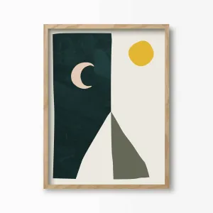 Boho Desert Mountain Print