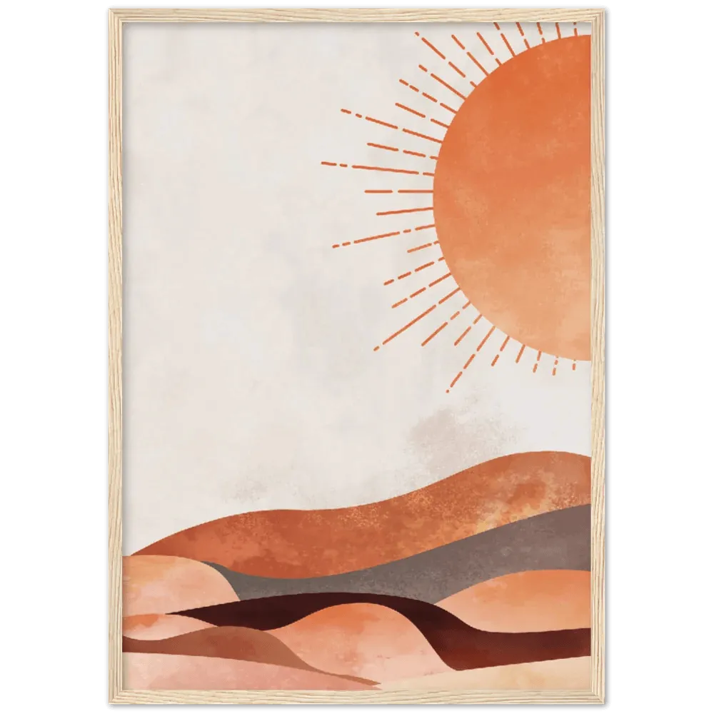 Boho Sun and Moon Wall Art