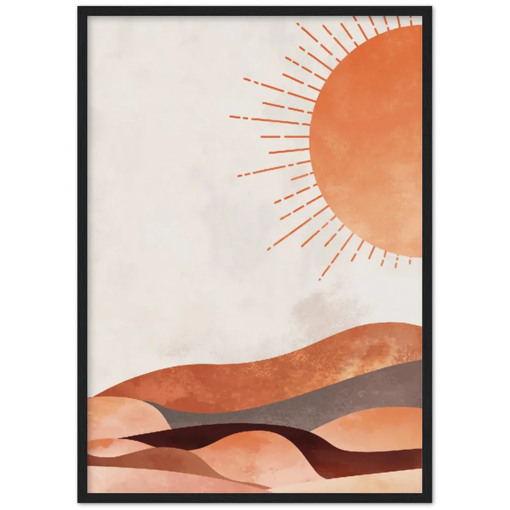 Boho Sun and Moon Wall Art