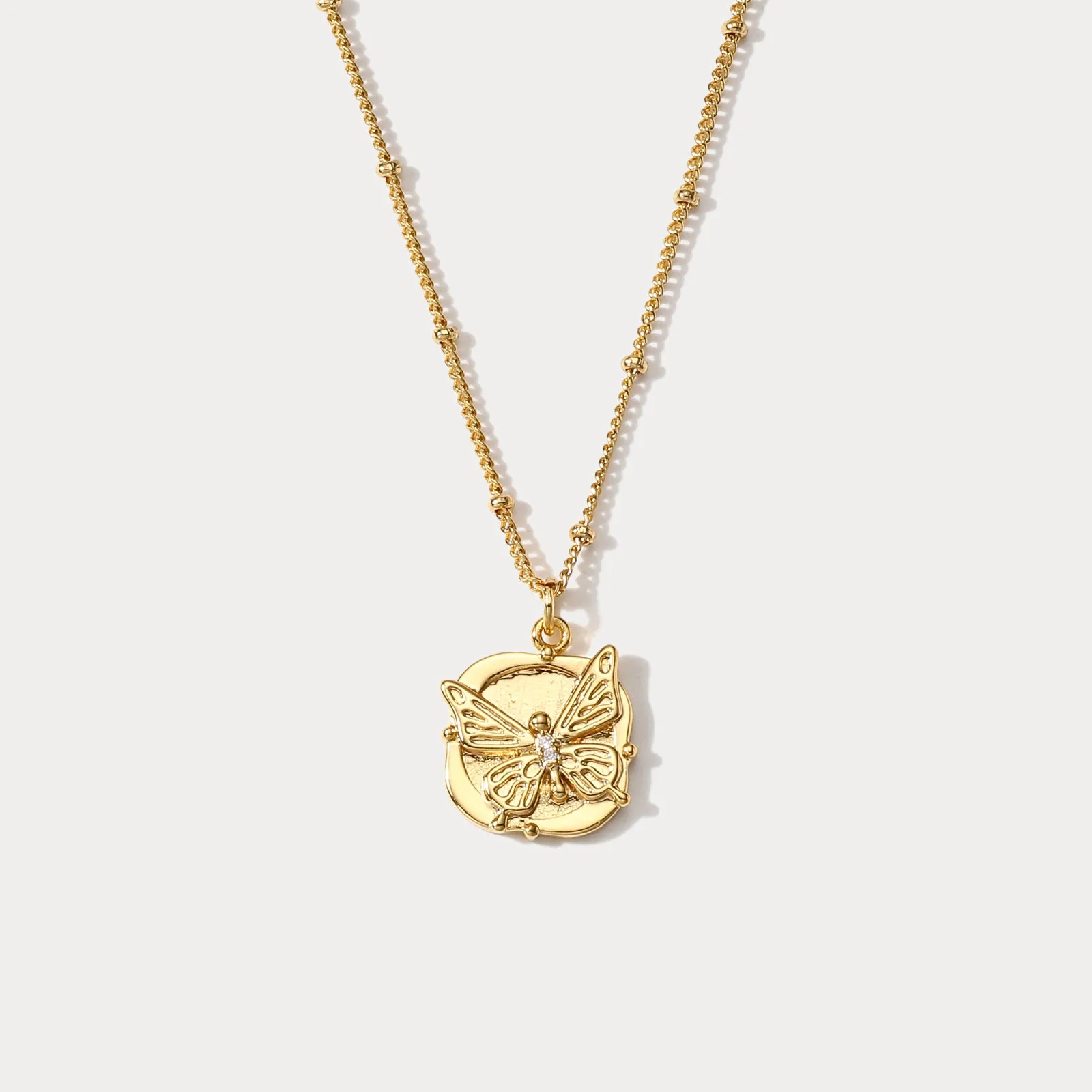 Butterfly Pearl Necklace
