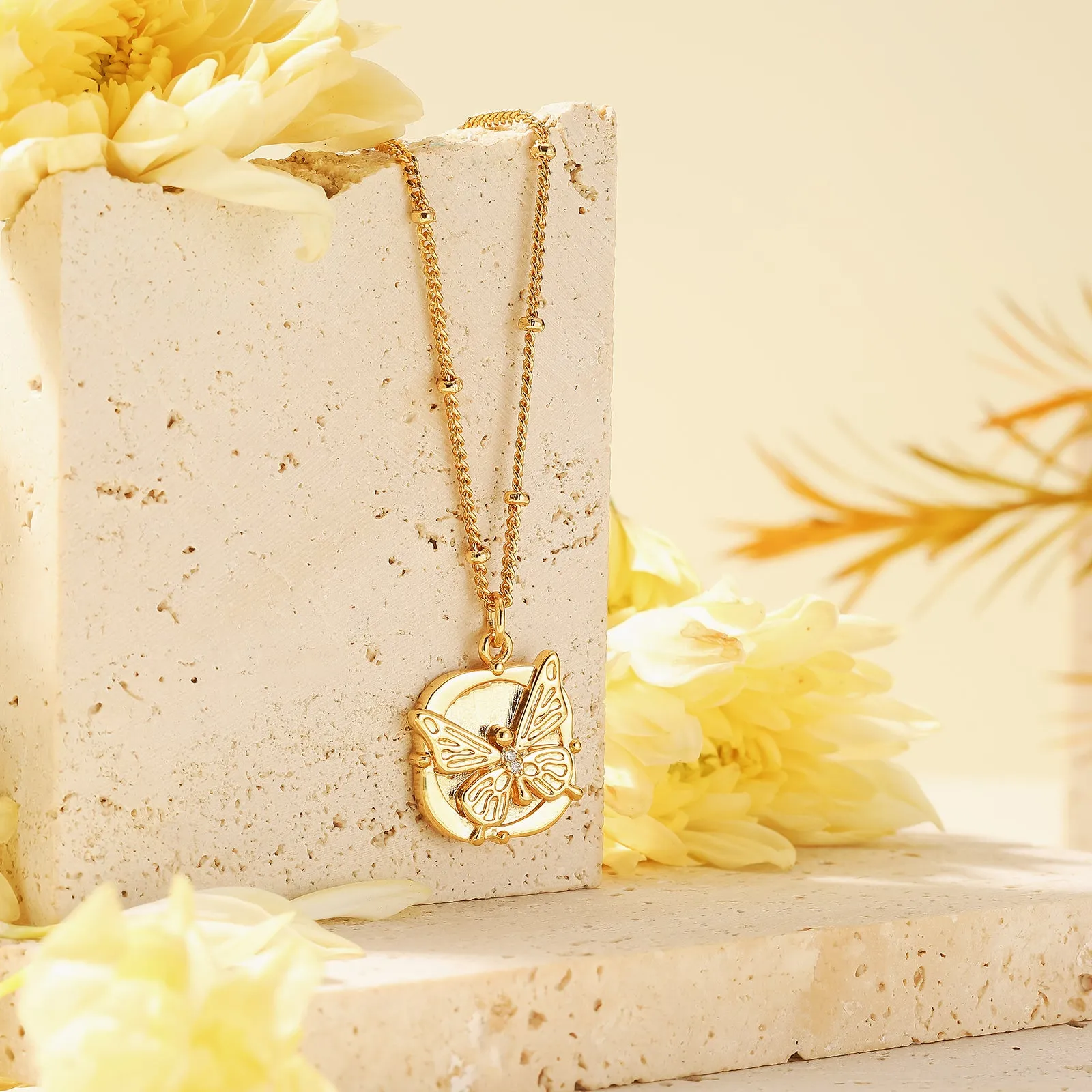 Butterfly Pearl Necklace
