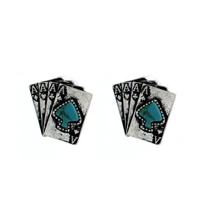 Card Suit Fashion Earrings