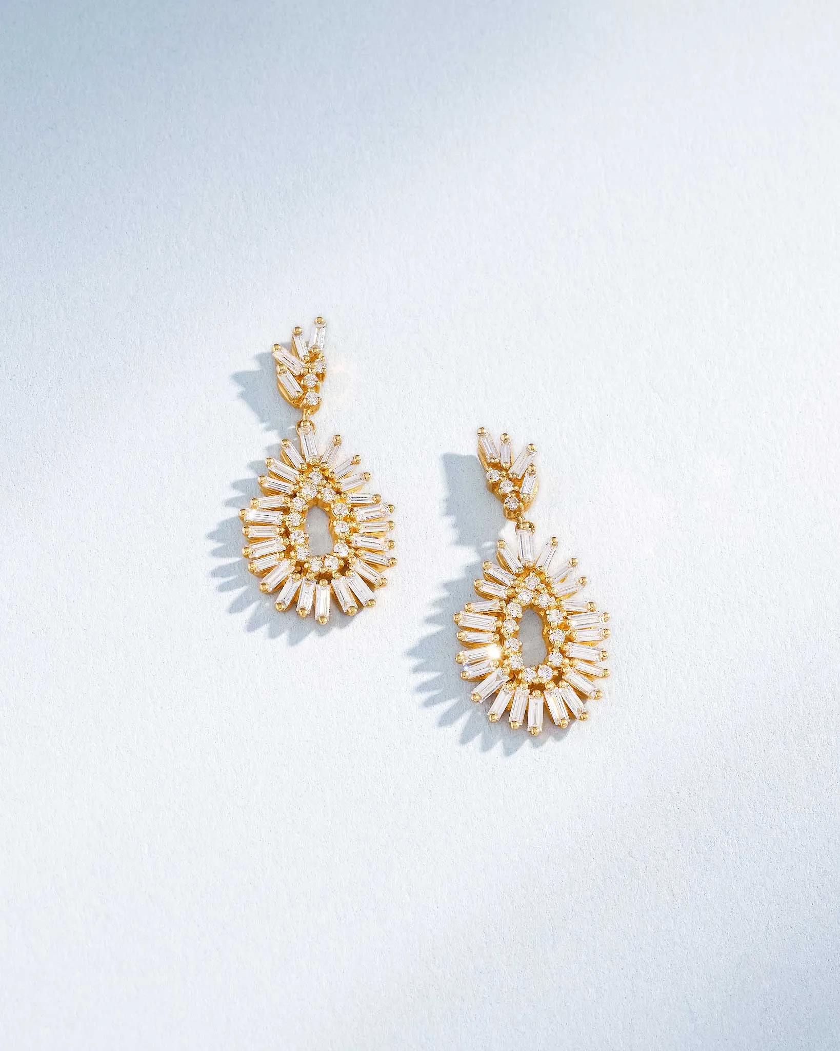 Classic Diamond Mini Tear Drop Earrings