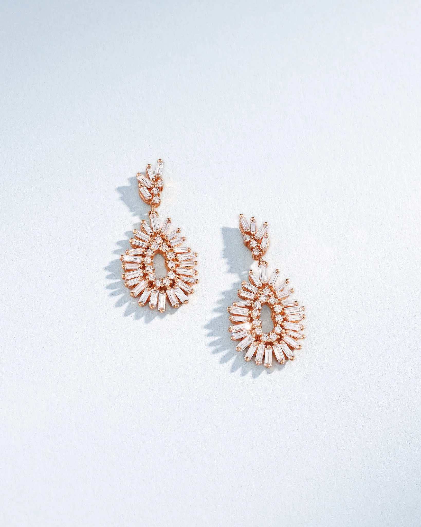 Classic Diamond Mini Tear Drop Earrings