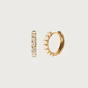 Classic Gold Pave Huggie