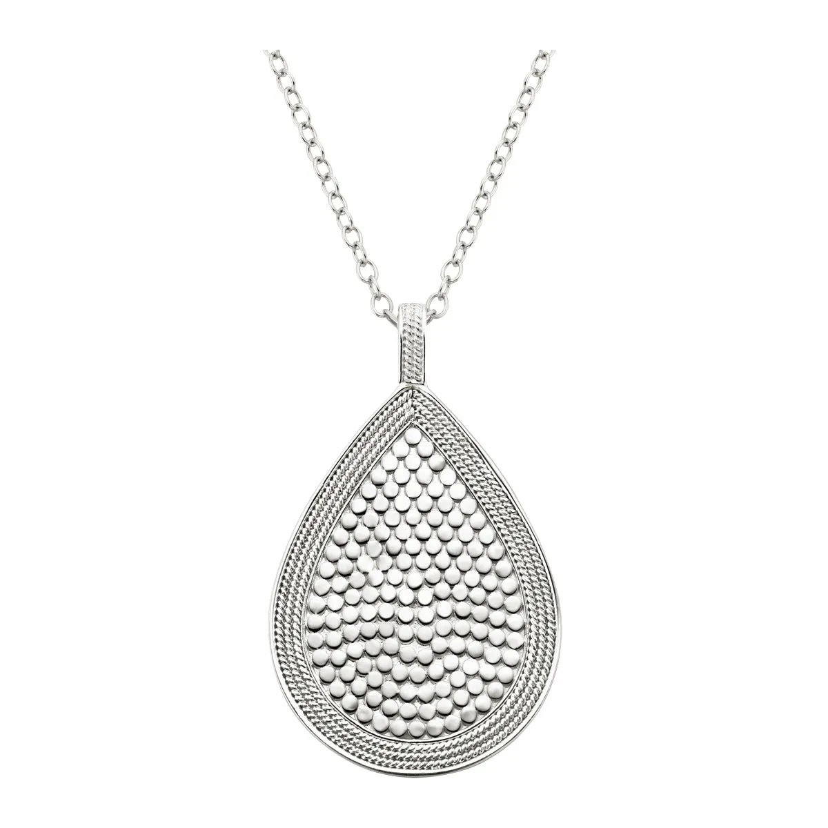 Classic Large Teardrop Necklace 30"