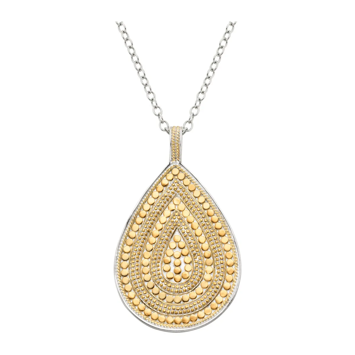 Classic Large Teardrop Necklace 30"