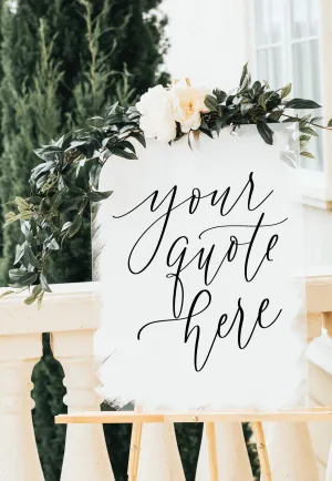 Custom Acrylic Wedding Sign