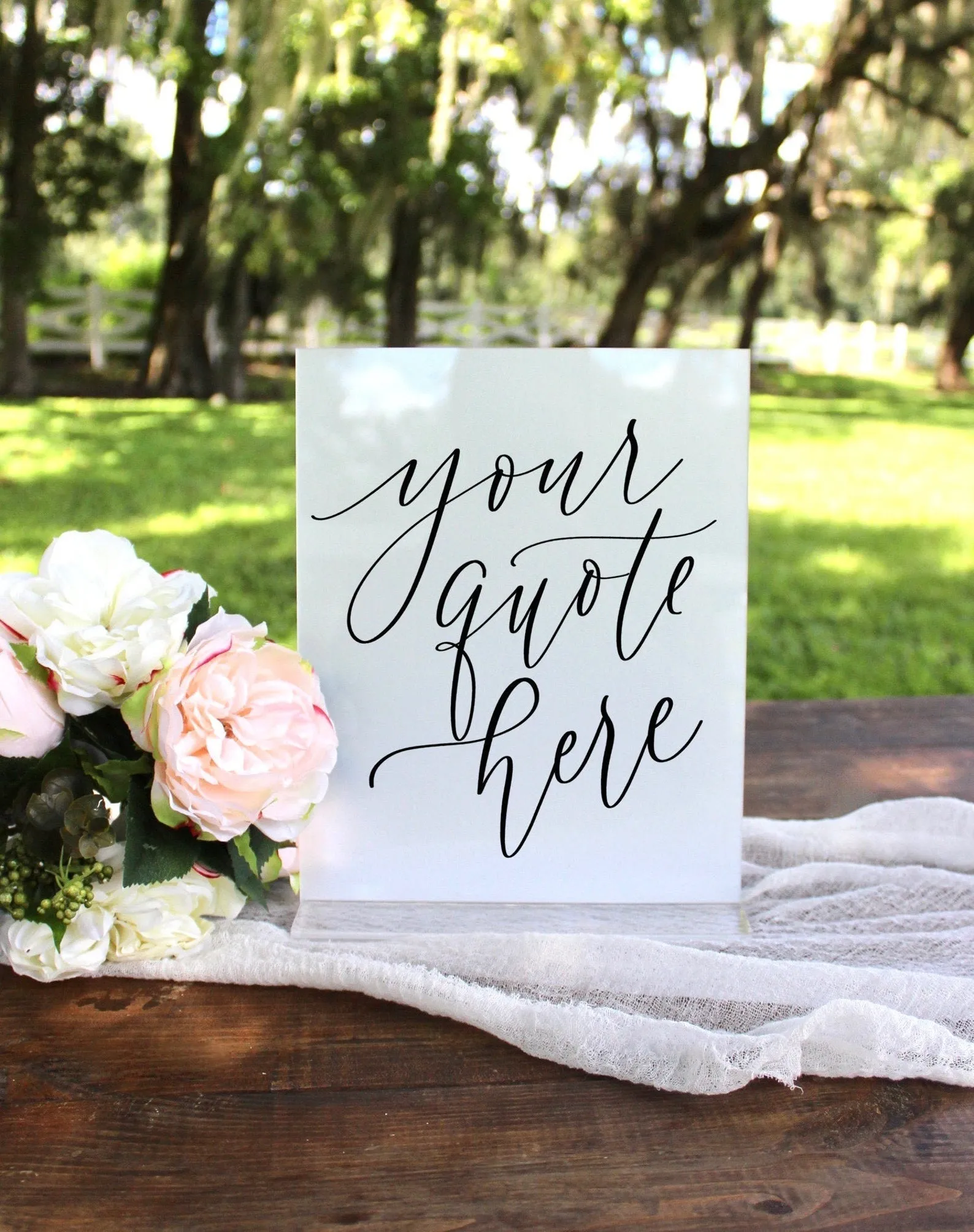 Custom Acrylic Wedding Sign