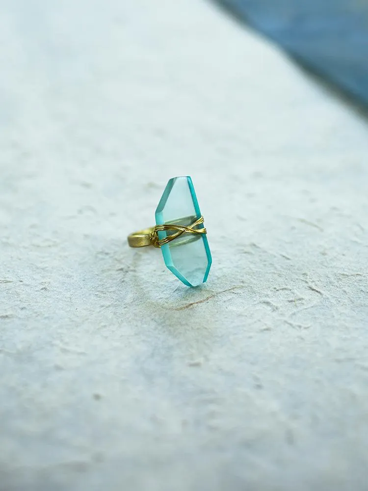 Cut Gem Ring - Turquoise