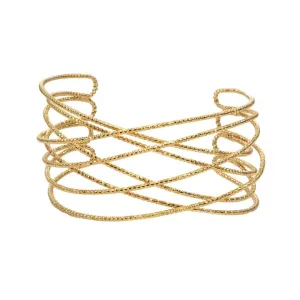 Diamond cut wire Bracelet