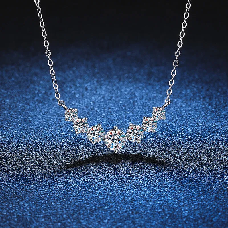 Elegant K. Nob Spin Moissanite Necklace