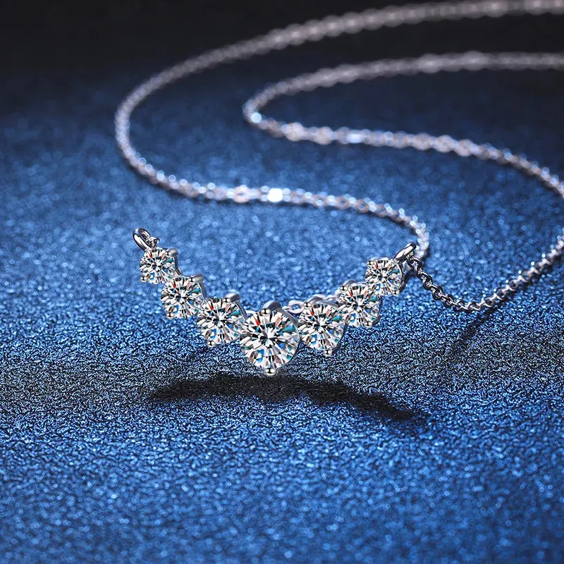 Elegant K. Nob Spin Moissanite Necklace