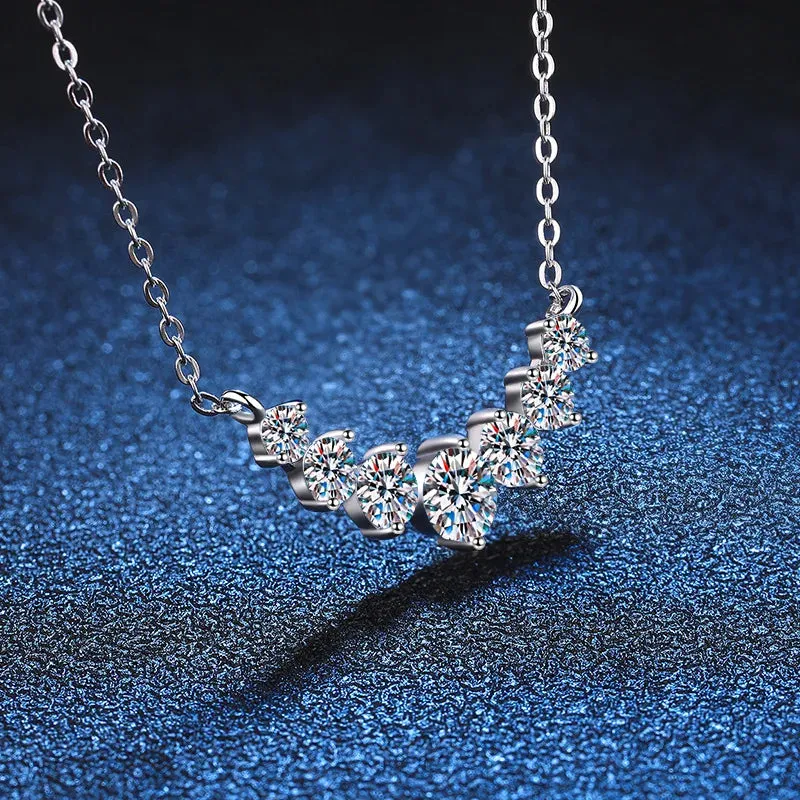 Elegant K. Nob Spin Moissanite Necklace