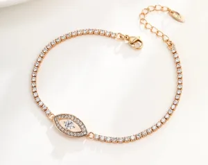 Eye Light Luxury High-end Bracelet Women's Niche Micro-encrusted Zirconium Design Cold Style Simple Bracelet