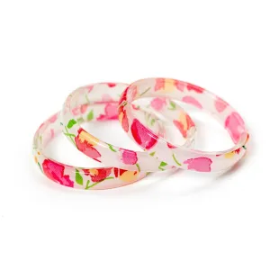Floral Pink Bangles Set