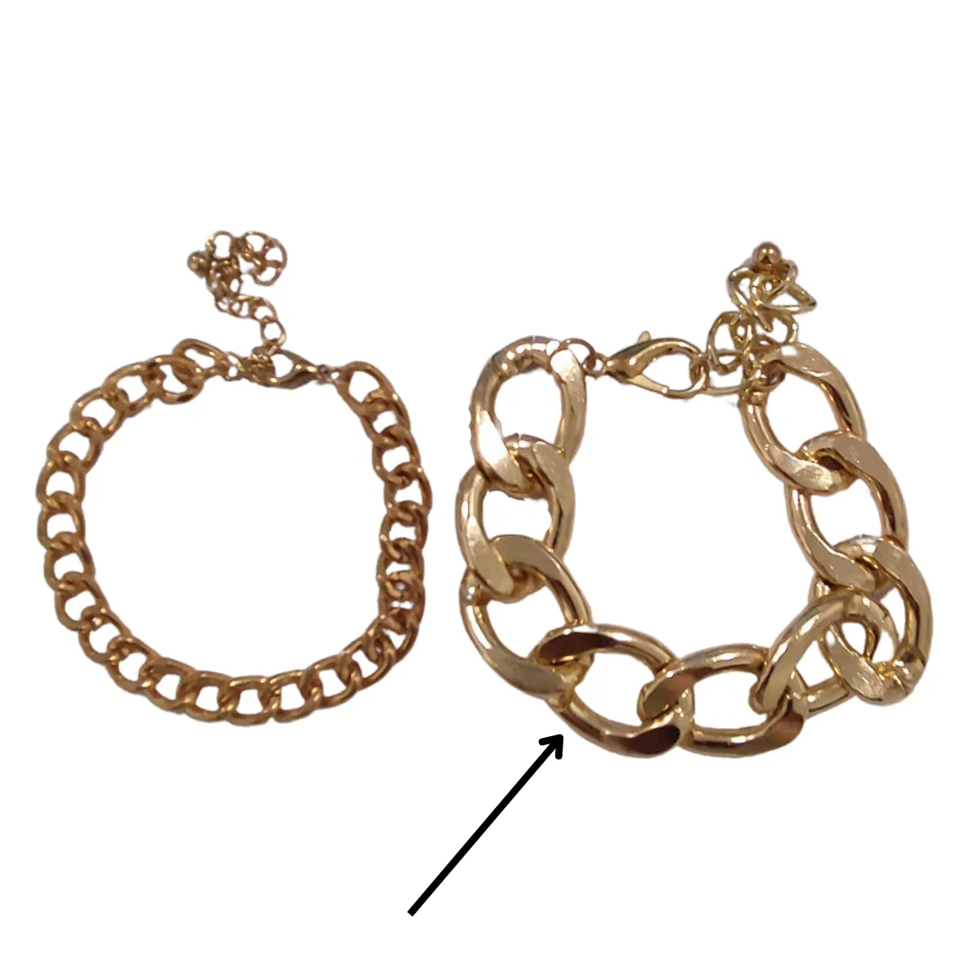 Gold Nectar Link Chain Anklet - Sample