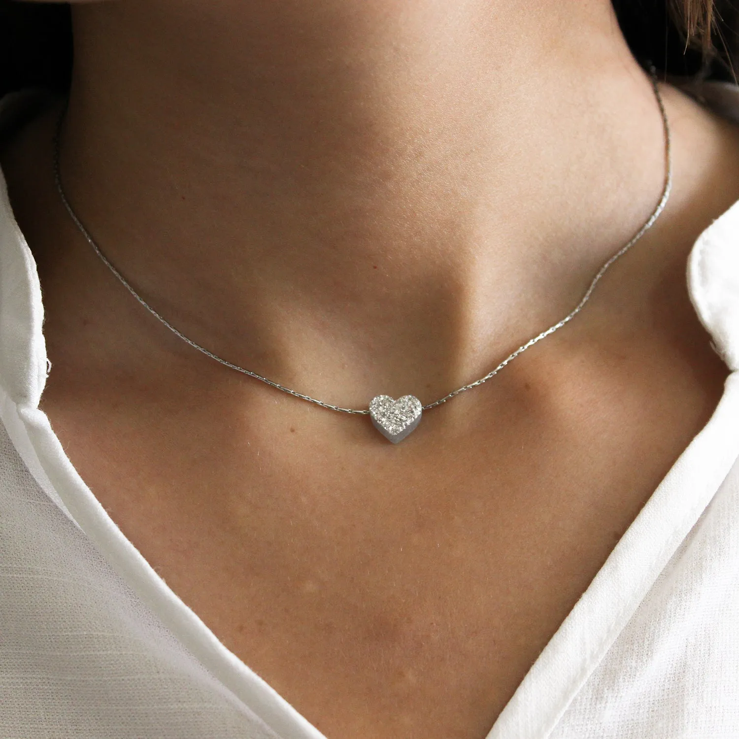 Heart Necklace (Resin Pendant)