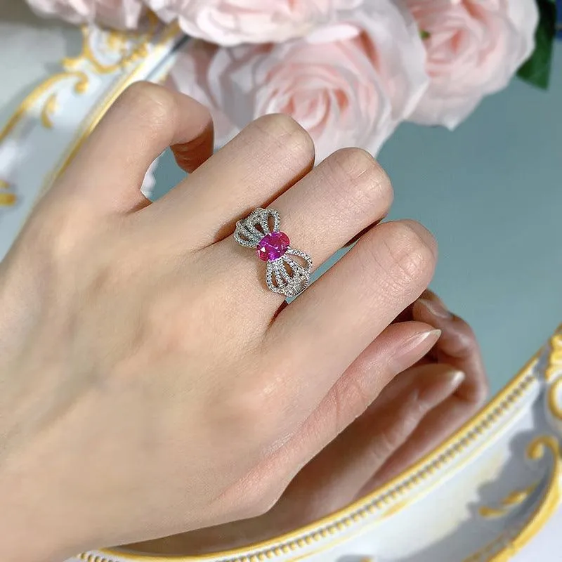Jewelry Bow Lace Design Sense European And American Fashion Ring