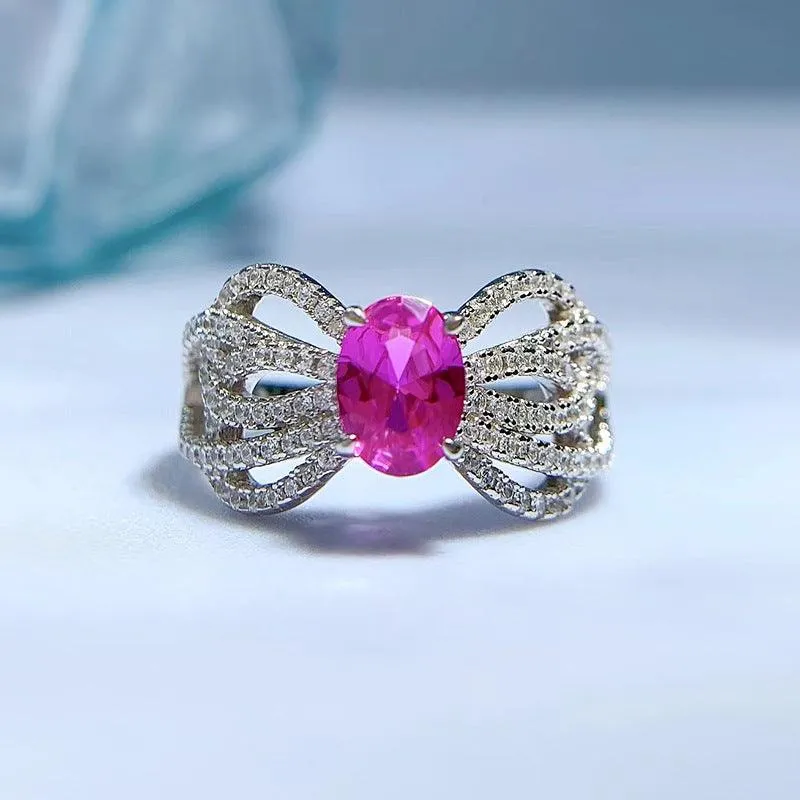 Jewelry Bow Lace Design Sense European And American Fashion Ring