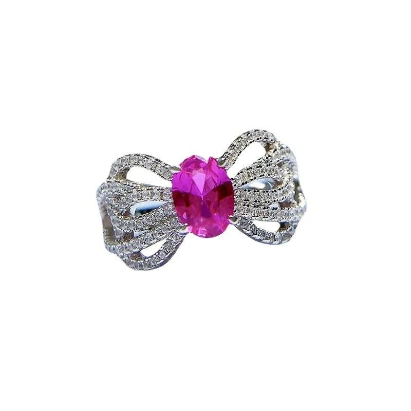 Jewelry Bow Lace Design Sense European And American Fashion Ring