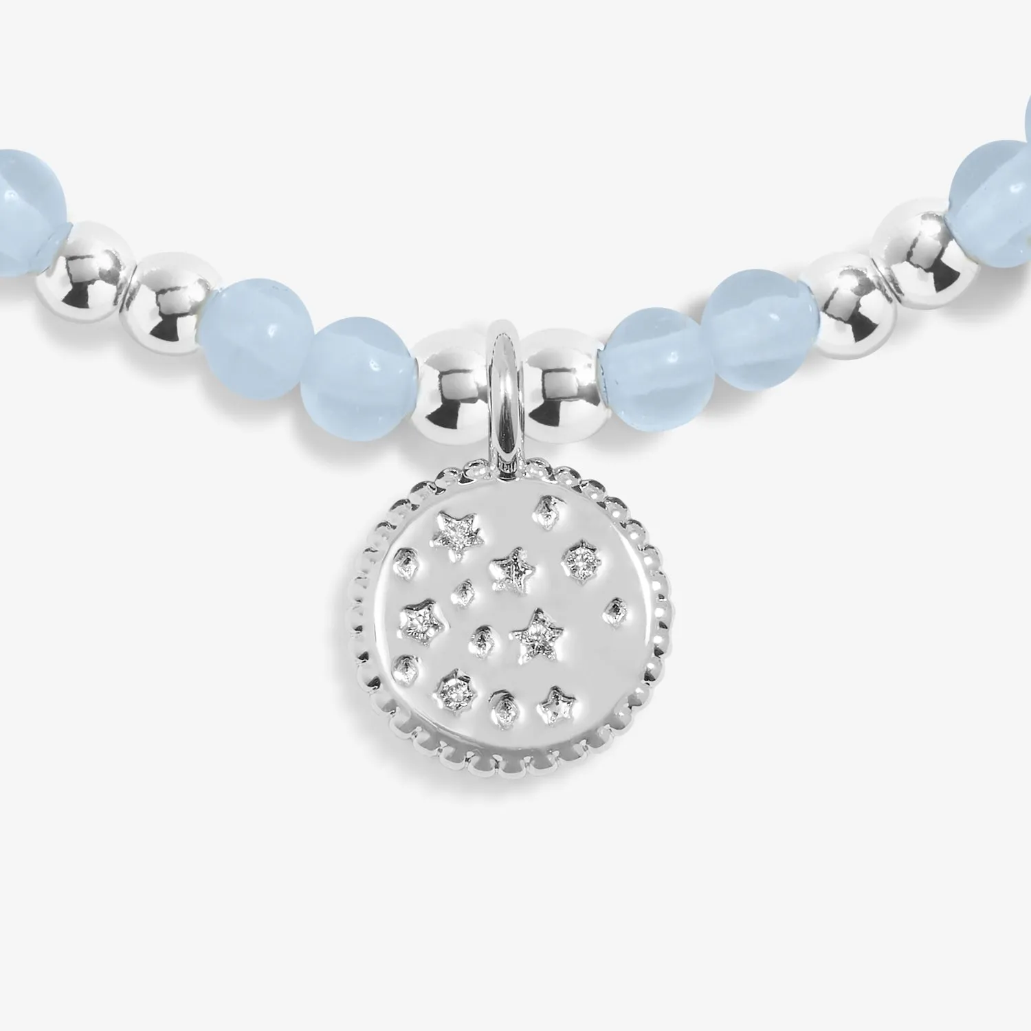 Kids A Little March Birthstone Silver Plated Bracelet C784