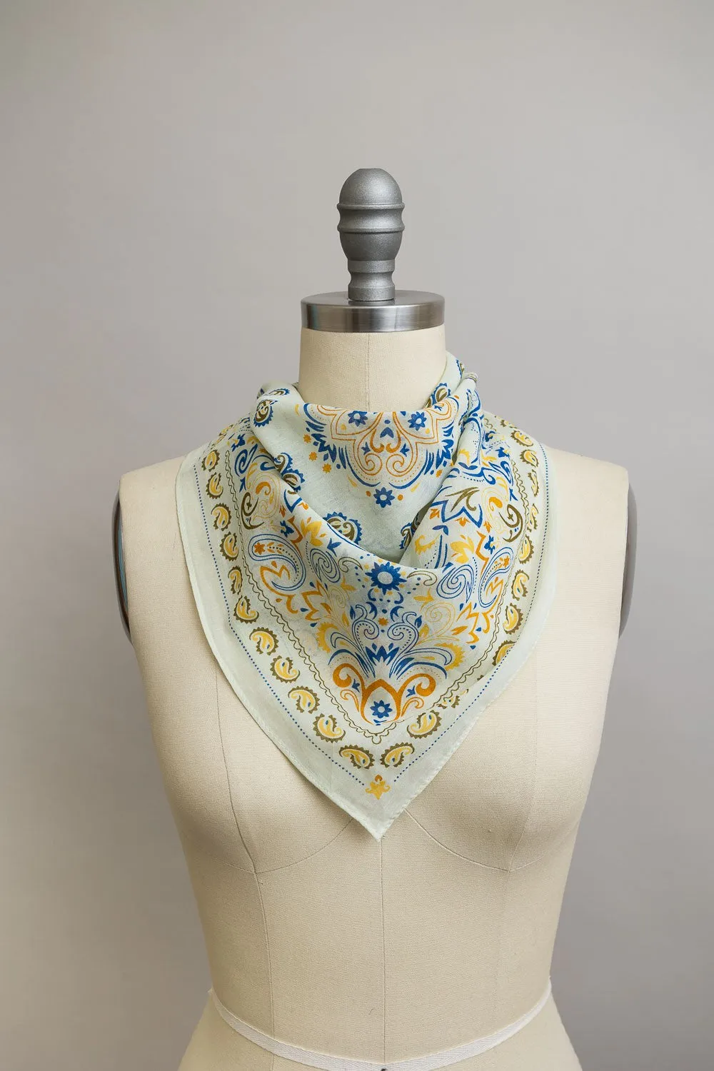 Love Full Paisley Bandana - Lime