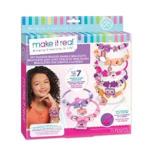 Make It Real DIY Fashion Beaded Bangle Bracelets