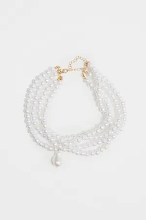 Malia Necklace - Pearl