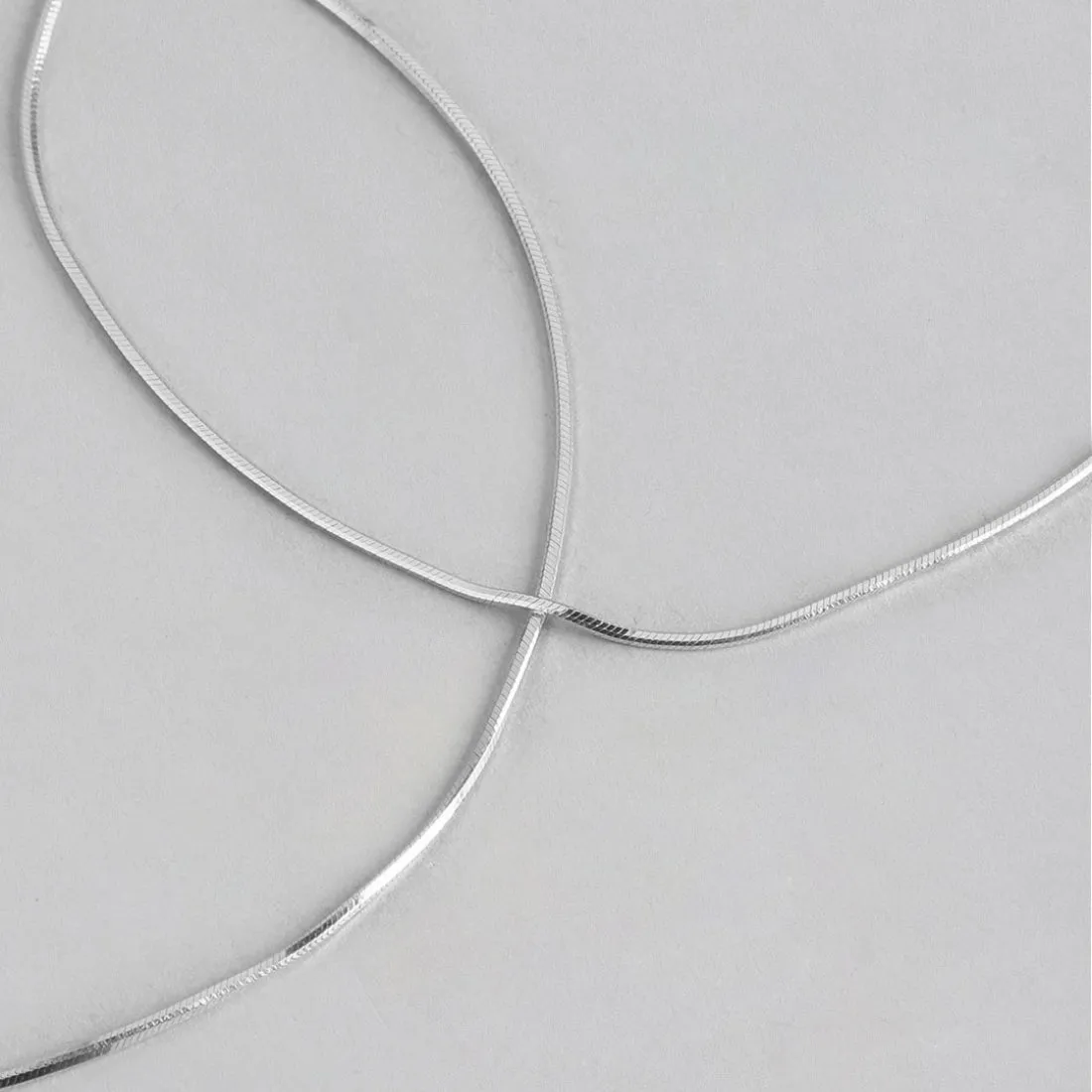Minimal Rhodium Plated 925 Sterling Silver Chain Anklet
