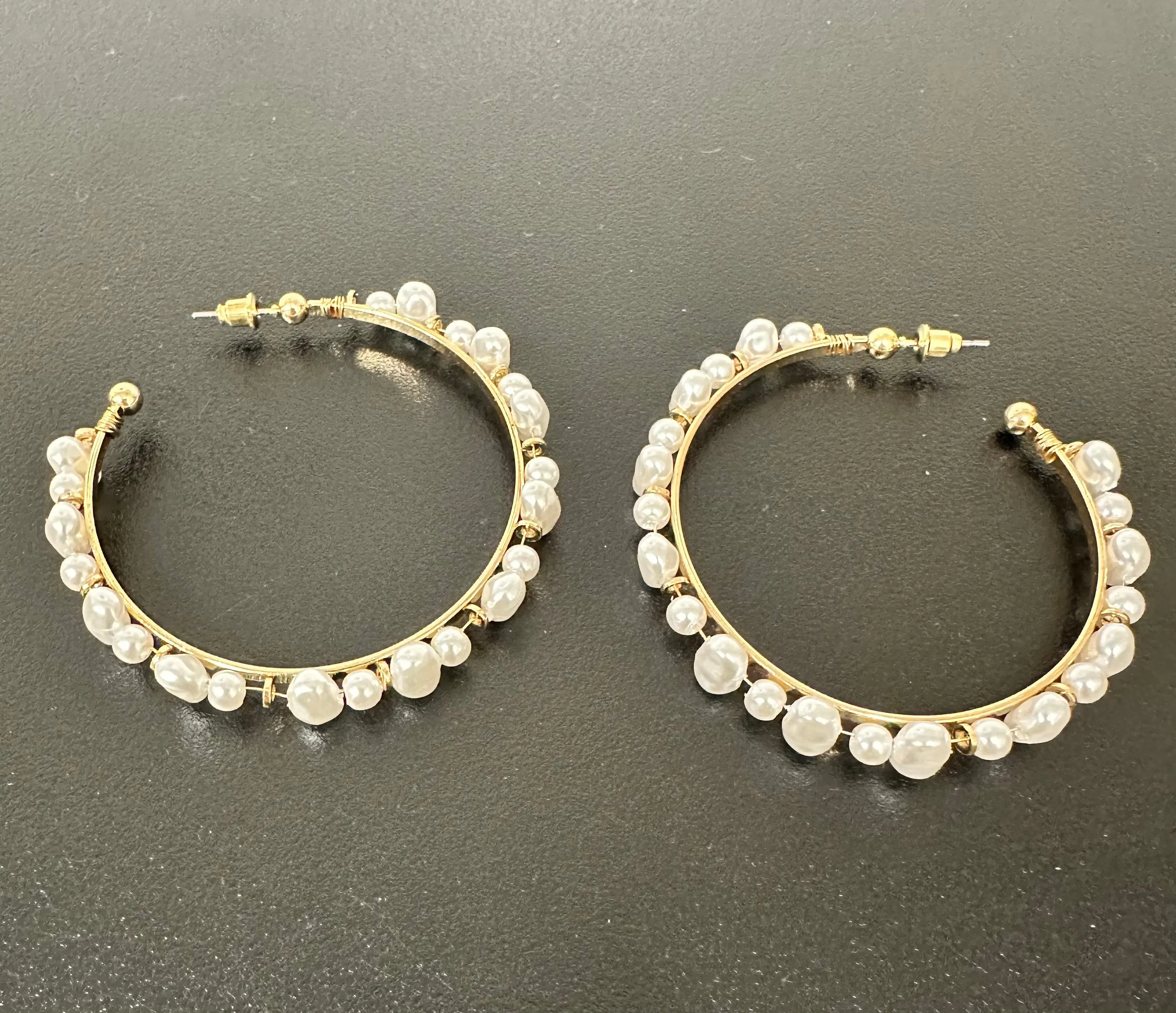 Pearl Hoops