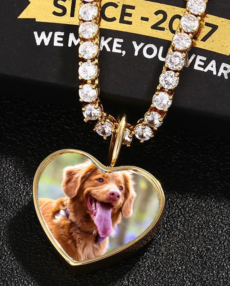 Personalized 14k Photo Cremation Urn Necklace for Ashes With Filling Tool- Custom Engraving Heart Pendant Memorial Keepsake 14k Gold Jewelry