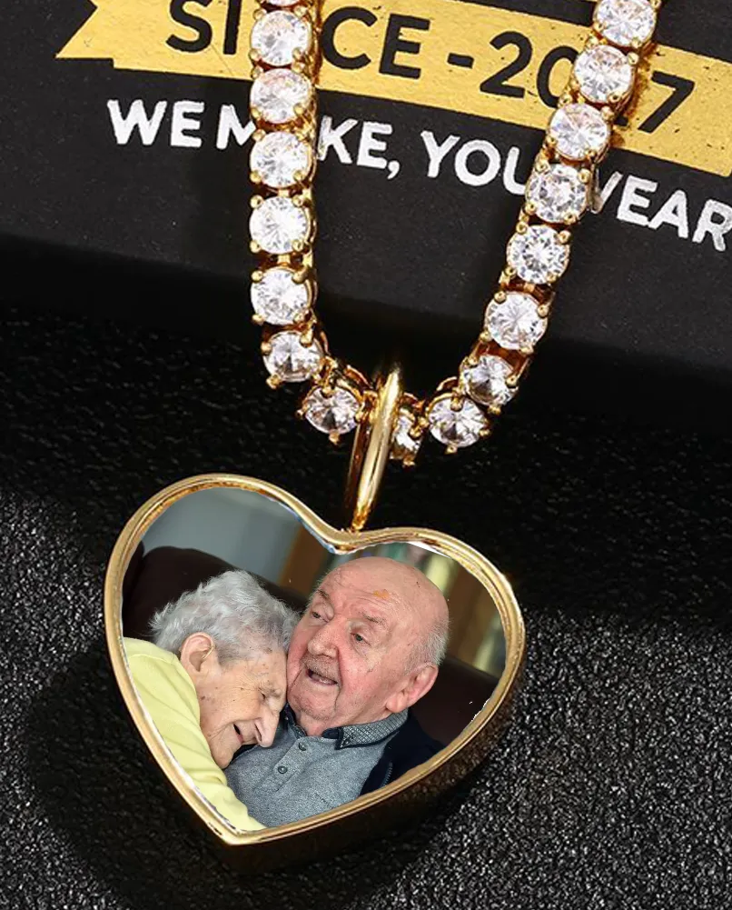 Personalized 14k Photo Cremation Urn Necklace for Ashes With Filling Tool- Custom Engraving Heart Pendant Memorial Keepsake 14k Gold Jewelry