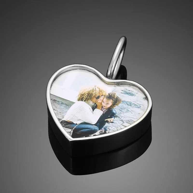 Personalized 14k Photo Cremation Urn Necklace for Ashes With Filling Tool- Custom Engraving Heart Pendant Memorial Keepsake 14k Gold Jewelry